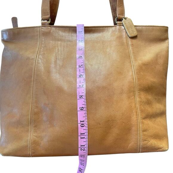 Vintage Coach 4065 British Slouchy Fall Tote Made in USA Quiet Luxury Classic - Picture 14 of 15